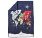 World Map Toddler Bedding