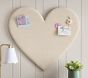 Heart Shaped Linen Pinboard (25.5" x 28")