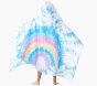 Rainbow Tie-Dye Kid Beach Hooded Towel UPF 50+