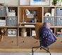 Cameron Stow-Away Desk With Cubbies Wall Storage System