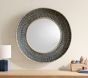 Navy Quinn Round Mirror (29")