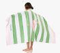 Rugby Stripe Flamingo Kid Beach Towel UPF 50+