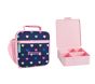 Mackenzie Navy Pink Multi Hearts Lunch &amp; Bento Bundle, Set of 2