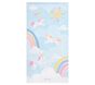 Rainbow Unicorn Kid Reversible Beach Towel UPF 50+