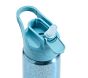Mackenzie Aqua Glitter Water Bottle