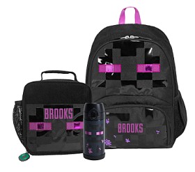 Mackenzie Minecraft Enderman Glow Backpack & Lunch Bundle