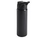 Mackenzie Solid Black Water Bottle
