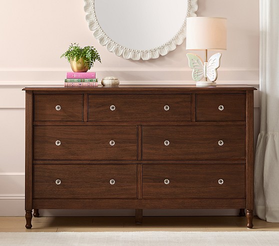 Chris Loves Julia Turned Wood 6-Drawer Dresser, Heritage White