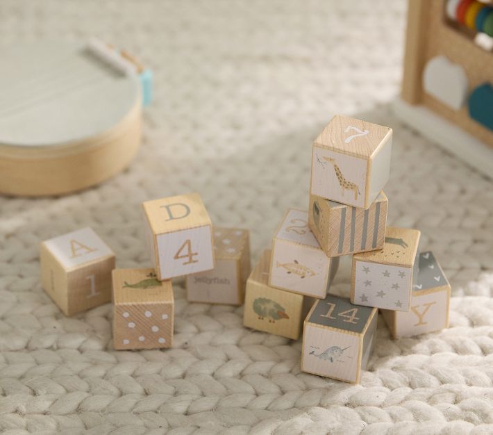 PBK Neutral Blocks Wooden Toy Set | Pottery Barn Kids