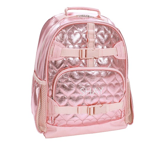 Limited Too Metallic Pink Backpack STATE Bags | Kane Kids Travel Backpack Metallic Pink/Silver  main image 3