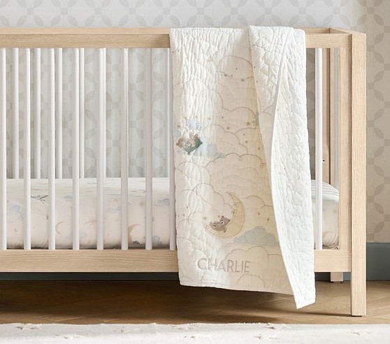 Pottery Barn kids ベッドカバー　キルト Night Sky Organic Baby Quilt | Pottery Barn Kids