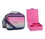 Mackenzie Rainbow Ombre Sparkle Glitter Adaptive Lunch &amp; Bento Bundle, Set of 2