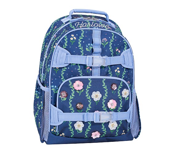 Mackenzie Navy Pink Multi Hearts Backpacks | Pottery Barn Kids