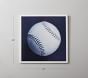 Monochromatic Baseball Framed Art