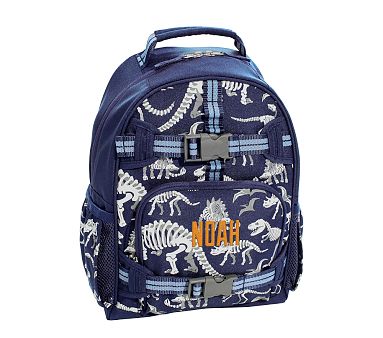 Mackenzie Navy Dinosaur Bones Glow-in-the-Dark Backpacks | Pottery