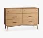 Open Box: west elm x pbk Mid-Century 6-Drawer Dresser (56"W x 18"D) - Blonde