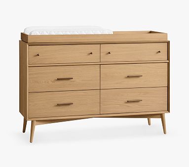 west elm x pbk Mid-Century 6-Drawer Dresser & Topper Set