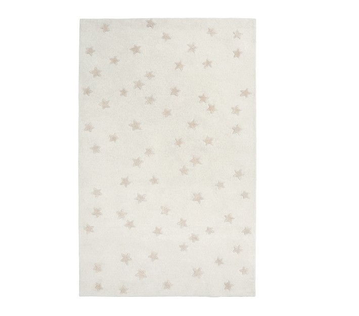 Custom Starry Skies Rug, 7x10, Ivory/natural