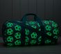 Mackenzie Aqua Soccer Glow-in-the-Dark Large Duffle Bag