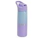 Mackenzie Lavender Aqua Ombre Sparkle Glitter Water Bottles