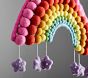 Felted Rainbow Ceiling Mobile
