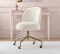 Scallop Skirt Swivel Desk Chair