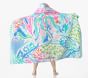 Lilly Pulitzer Mermaid Cove Beach Hooded Towel UPF 50+