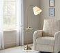 Scallop Floor Lamp With Tray (60")
