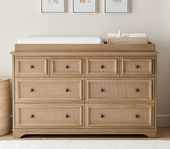 Fillmore Extra Wide Changing Table Dresser & Topper | Pottery Barn