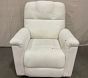 Open Box: Lullaby Swivel Glider Power Recliner - Performance Heathered Chenille Ecru