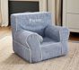 Anywhere Chair&#174;, Chambray with White Piping