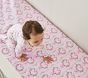 LoveShackFancy Floral Heart Organic Crib Fitted Sheet