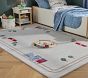 Train Border Rug