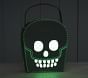 Glow-in-the-Dark Skull Felt Treat Bag