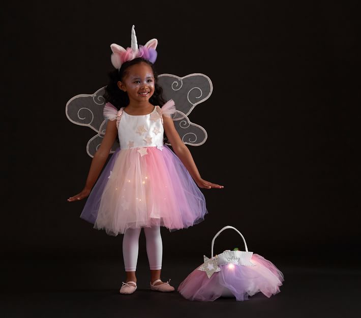 Kids Dark Winged Unicorn Tutu Costume - Magical Fantasy Dress Up For Halloween, Parties & Play - View #2