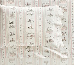 Riley Sheehey English Garden Stripe Organic Sheet Set