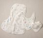 Hot Air Balloon Organic Muslin Bibs &amp; Burp Cloths