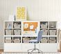 Cameron Stow-Away Desk With Cubbies Wall Storage System