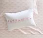 Textured Personalized Bow Pillow