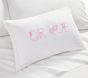 Textured Personalized Bow Pillow