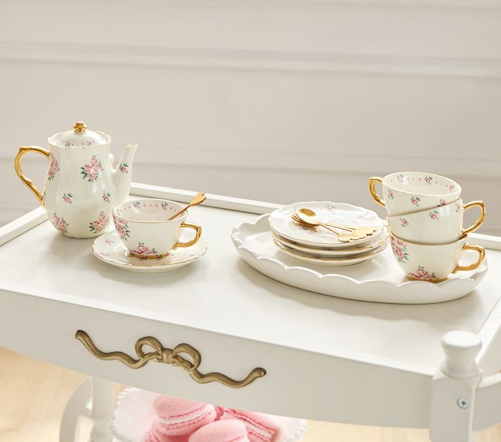 LoveShackFancy Floral Tea Party Set | Pottery Barn Kids