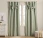 Evelyn Linen-Blend Bow Valance Blackout Curtain