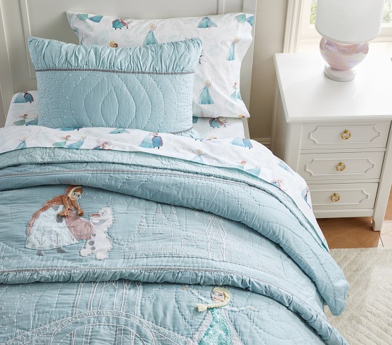 Couette Pottery Barn Kids Pour Fille, Motif Vague, Taille Pleine/reine, Couleur Rose Fard à Joues
