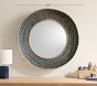 Navy Quinn Round Mirror (29")