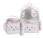 Mackenzie Metallic Cat Critter Backpack &amp; Lunch Bundle, Set of 3
