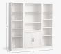 Preston Media Shelves with Bookcase Towers