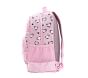 Mackenzie Pink Cheetah Hearts Glow Glitter Backpacks