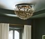 Foliage Metal Semi Flush Mount (19")