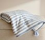 Striped Luxe Cable-Knit Sherpa Baby Blanket
