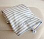 Striped Luxe Cable-Knit Sherpa Baby Blanket